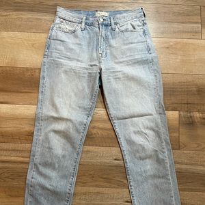 Madewell Perfect Vintage Jean Fitzgerald Wash Size 28